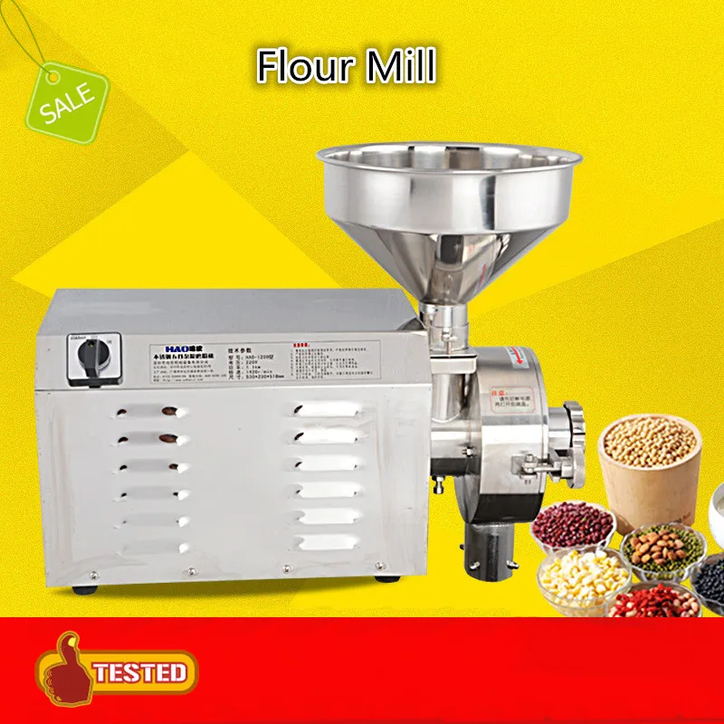 Food Grains Flour Mill Electric Pulverizer/grinder Superfine Flour