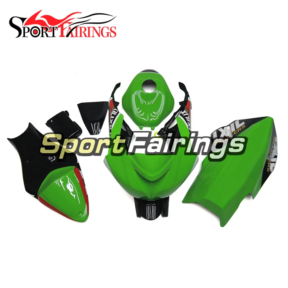 Стекловолокно гоночные Обтекатели для ZX6R 636 2009 2010 2011 2012 Kawasaki рамы кузова Cowlings