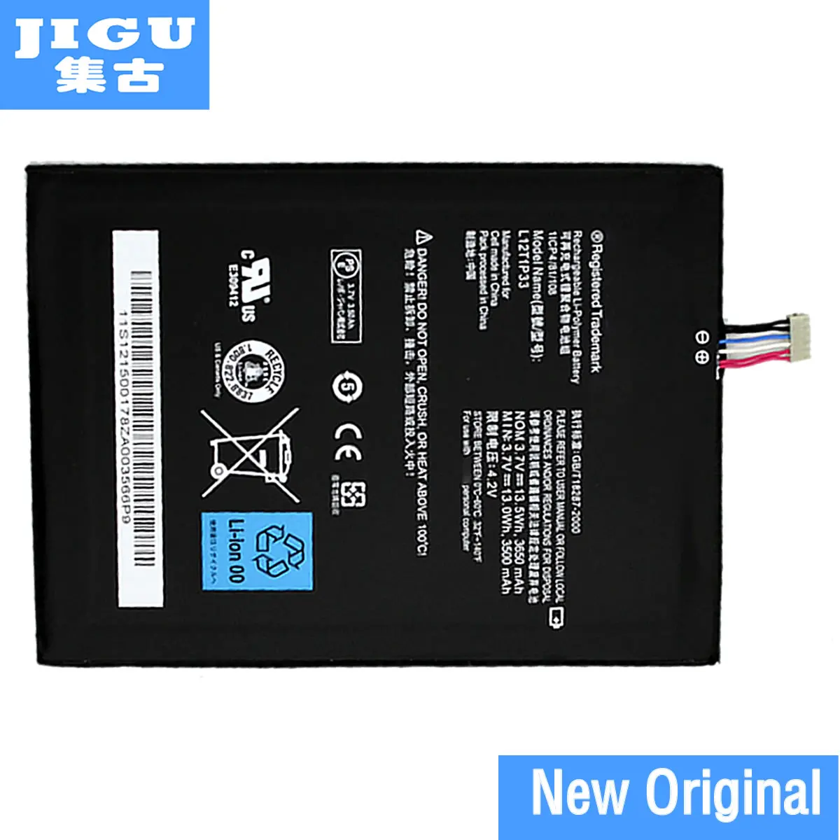 Оригинальный аккумулятор JIGU для ноутбука 121500178 121500179 L12T1P33 L12D1P31 Lenovo IdeaPad A3000 A1000 A3000H