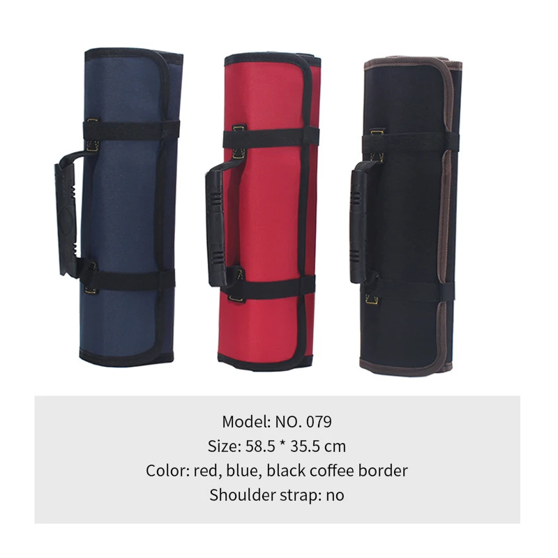 

Multifunction Tool Bag Practical Carrying Handles Oxford Canvas Chisel Roll Bags For Tool 3 Colors New instrument Case