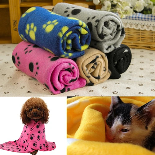 HEYPET Коралловое Флисовое одеяло для собак, кошек, домашних животных, мягкий плюшевый коврик для щенков, зимний теплый для маленьких, средних и больших собак, одеяло с изображением кошек