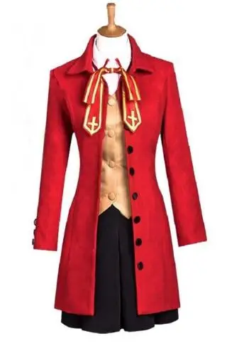 Аниме Fate Stay Night cosplay Rin Tohsaka костюмы на Хэллоуин костюм для женщин плащ жилет юбка полный комплект косплей костюм - Цвет: costumes