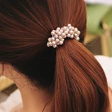 Женская мода, бисер, цветок, искусственный жемчуг, женские повязки для волос, веревочный головной убор, головные уборы, аксессуары для волос