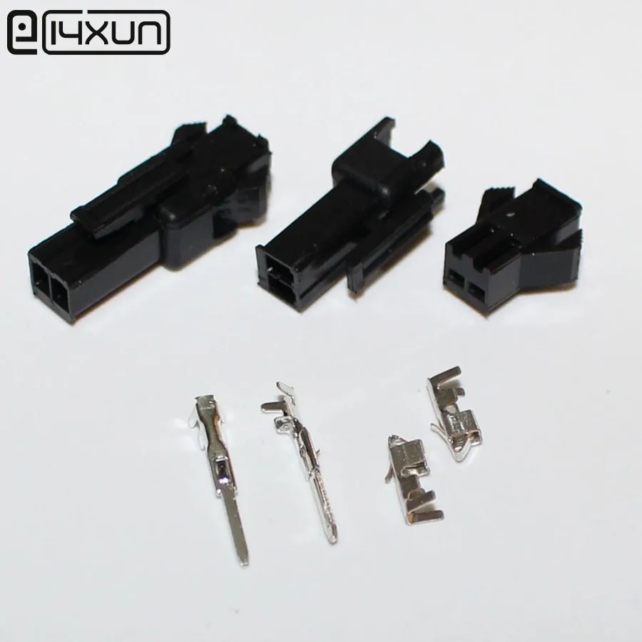 

Sample 20sets JST 2.54mm SM 2Pin 2P Multipole Connector Female and Male Plug Socket with Terminal
