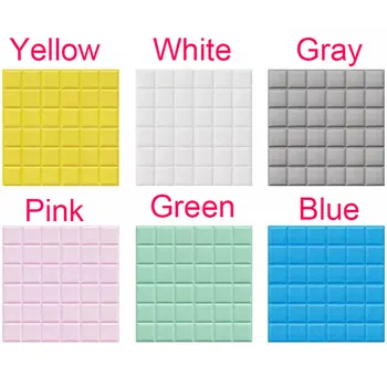 

3D PE Foam DIY Wall Stickers Square Wall Panels For Kids Room Safty Home Decor Self adhesive Wallpaper Living Room Wall Decals