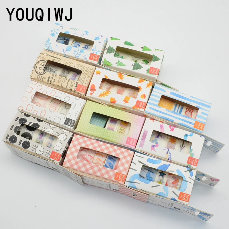 

4 pcs/set washi tape masking tapes kawaii floral tapes washitape adesivos japanese stationery cinta adhesiva decorativa diy