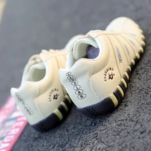 Качественные женские Прогулочные кроссовки; scarpe donna; женские кроссовки; модель года; износостойкие женские бежевые кроссовки на плоской подошве; Cadeau Femme; большой размер 41