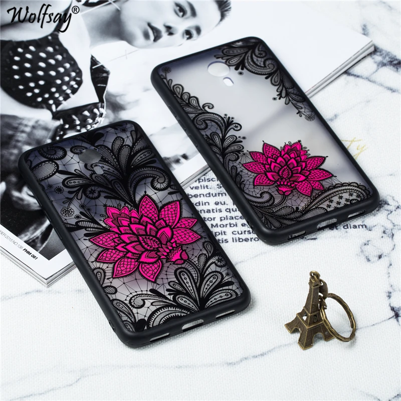 Sexy Flower Case For Meizu M3 Note Retro Lace Pattern Phone Plastic Shell Fundas |