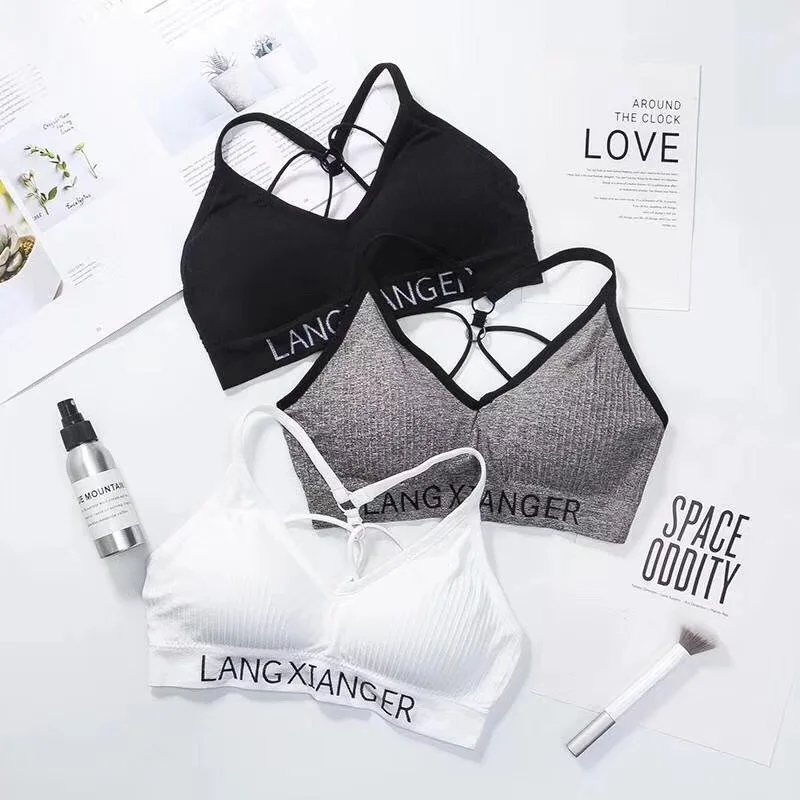 

Fashion Active Backless Bra Sleeping Bra For Women Lingerie Seamless Soft Bralette Sports Brassiere Female Underwear Free Size