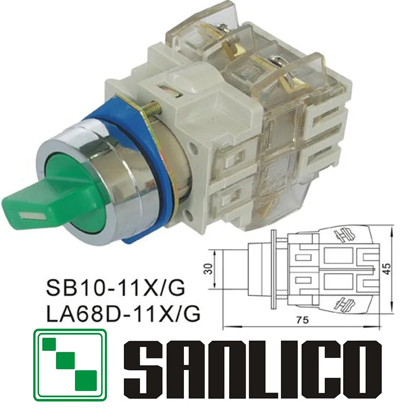 

selector switch rotary switch knob switch two or three position standard handle SB10(LA68D LAY3)-11X/2G
