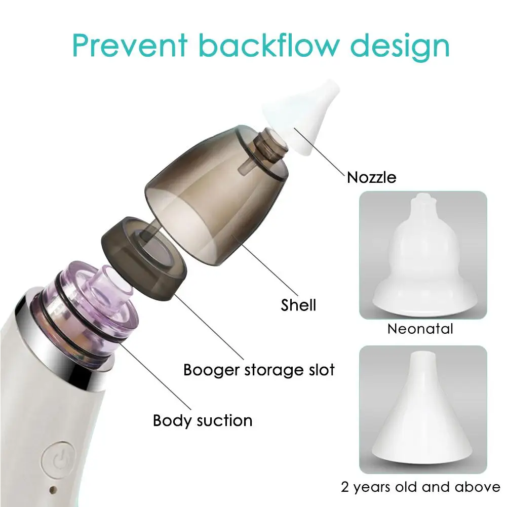 Najtaniej Najnowszy bezpieczeństwa dziecko elektryczny Aspirator do nosa, która pozwala na stosowanie go w strefach aseptycznych, regulowany nos Cleaner Snot ssania dla noworodka niemowlę maluch