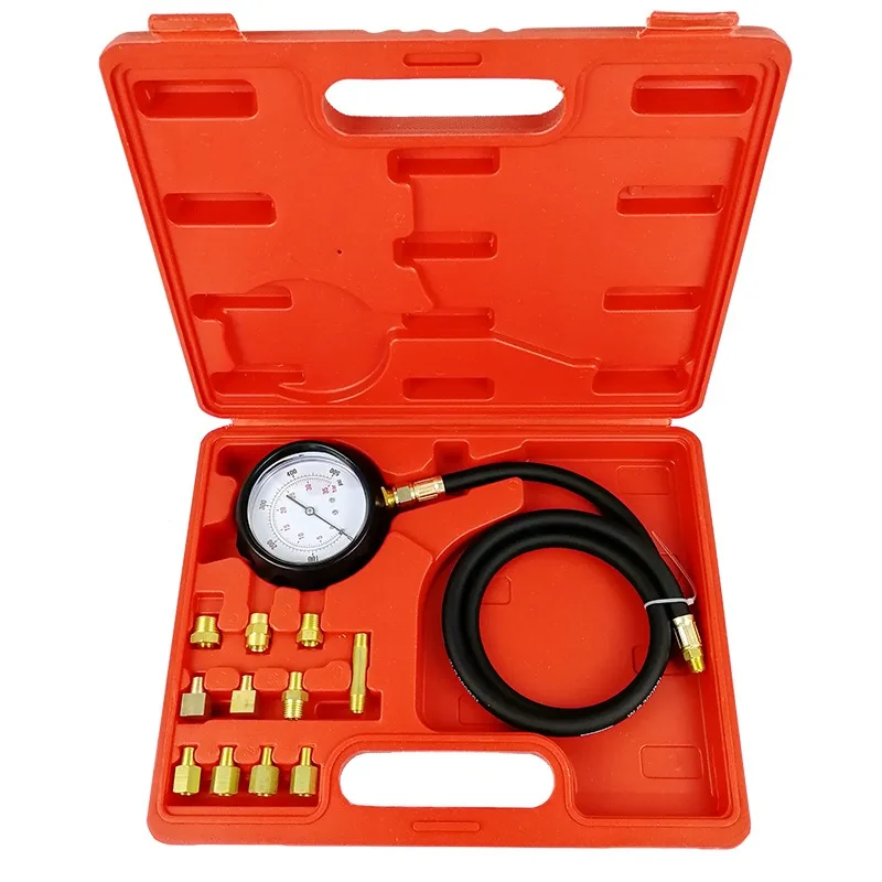 VicTsing Gauge Engine Diagnostic Tester Oil Pressure Tester Set Auto Transmission 500 PSI Oil Pressure Tester Gauge Kit Auto     (6)
