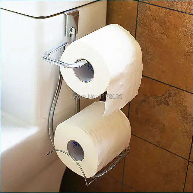 Bathroom 2 Roll Toilet Paper Holder No Drilling Towel Bathroom 2 Roll Toilet Paper Holder No Drilling Towel Door Back