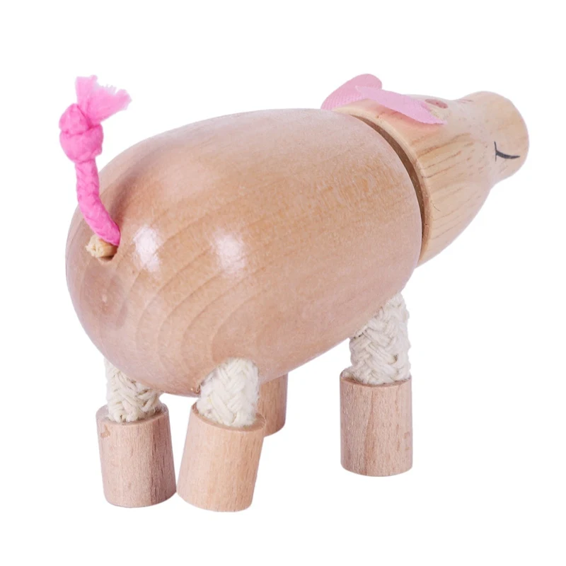 3D деревянные милые животные строительные блоки декоративная кукла маленькая модель животных Детская развивающая игрушка статуя