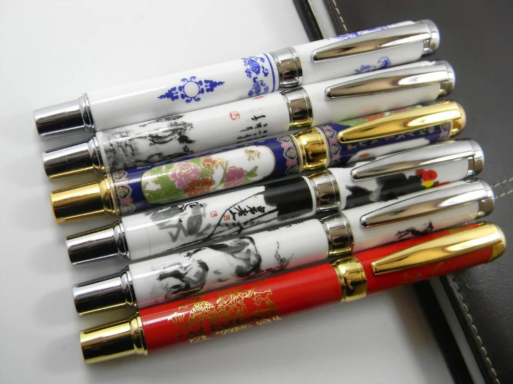 1 Pcs Ceramic Blue and White porcelain Chinese Painting Medium Nib