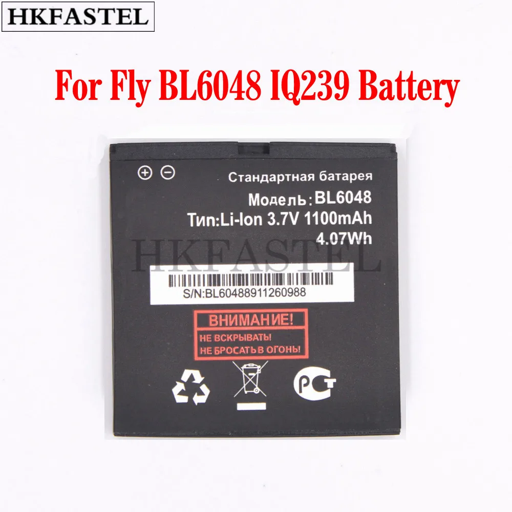 Hkfastel Новый bl6048 мобильного телефона Батарея для Fly iq239 сотовый телефон baterij BL 6048