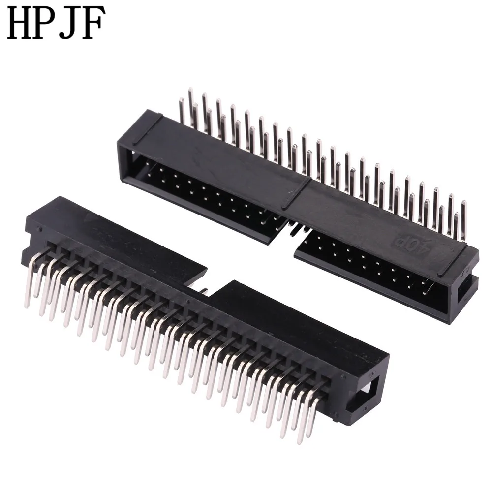 10 шт. шаг 2 54 мм 2x20Pin DC3 40 Pin правый угол &quotпапа&quot в кожух PCB IDC разъем заголовки