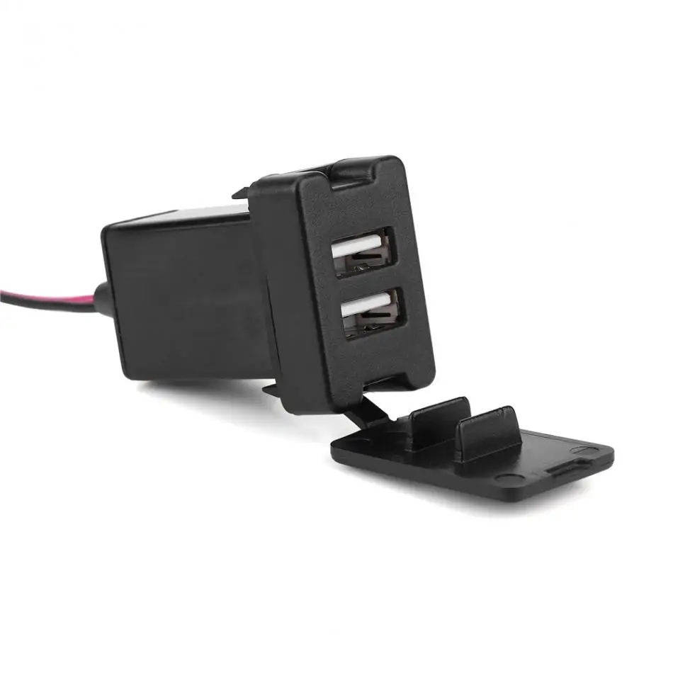 Автомобильное зарядное устройство с двумя usb портами 5 В 3 1 А адаптер для