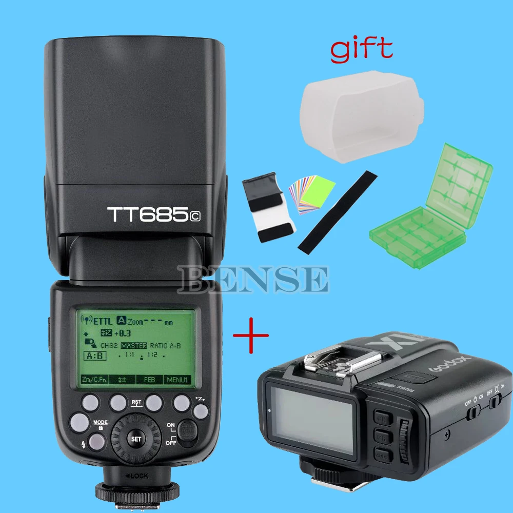 Godox TT685c 2.4  HSS e-ttl-  Speedlite + X1C TTL   Canon