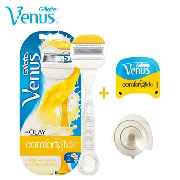 

Gillette Venus Women'S Razor Olay Comfort Glide Vns Female Shaving Razors Blades Hair Removal Epilator 1 Razor Holder+2 Blade