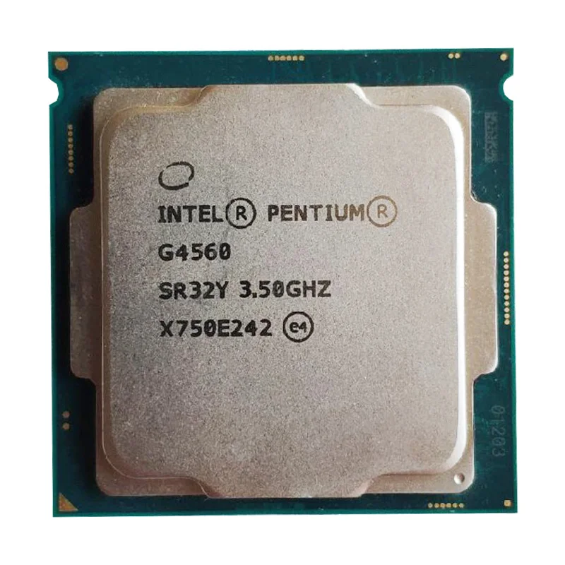 Двухъядерный процессор Intel pentium G4560 3 5 ГГц TDP 54 Вт LGA 1151 14 нм l3 МБ кэш 6100 HD VGA