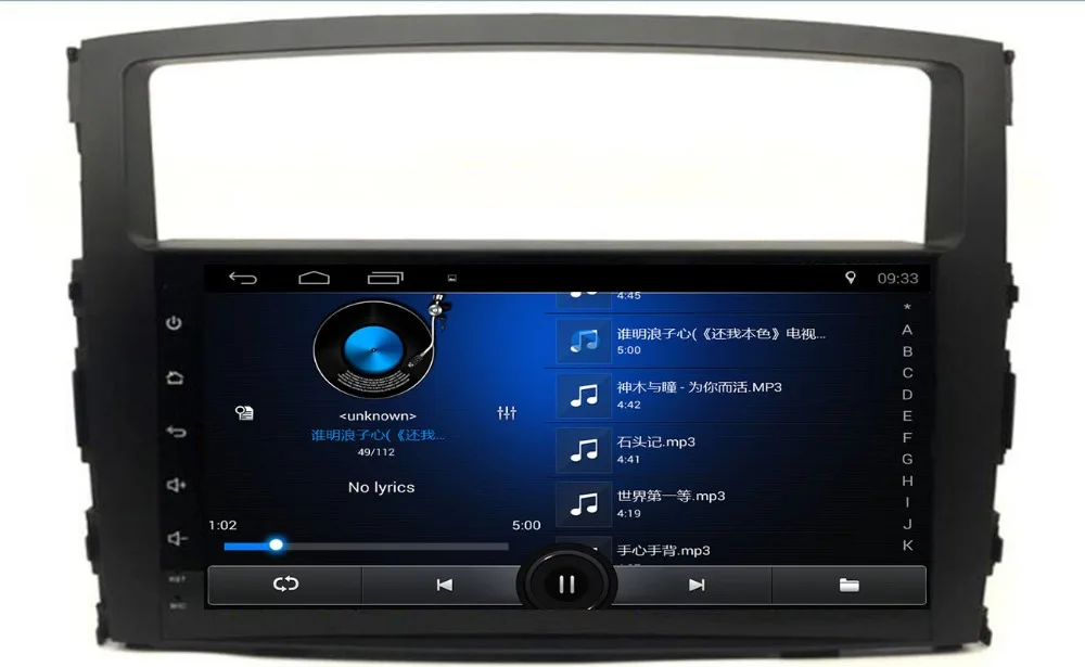 Cheap 9 inch Android 8.1 car dvd gps navigation For Mitsubishi Pajero 2006-2011 multimedia radio dvd system 3G 4G WIFI OBD DVR CAMERA 3
