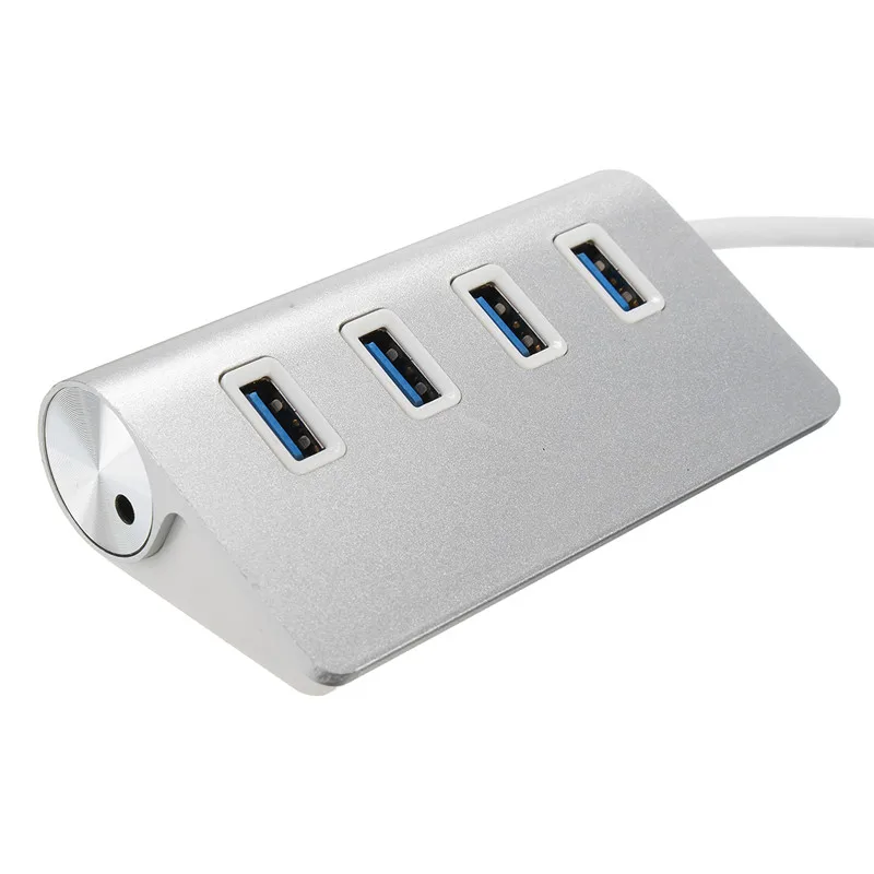 4 порта концентратор портативный алюминиевый концентратор Высокоскоростной USB 3,0 5 Гбит/с USB разветвитель для Apple для Air PC ноутбук
