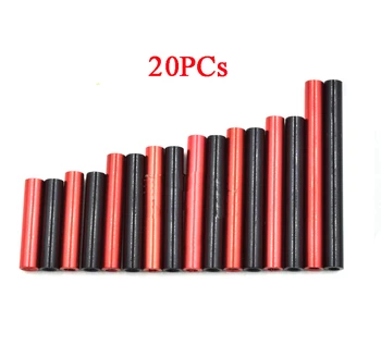 

20PCs M3*60/70/80/90/100mm Aluminum Alloy Standoff Studs Red Black Round Spacers AL Post Column Connection Pillar Bar For FPV RC