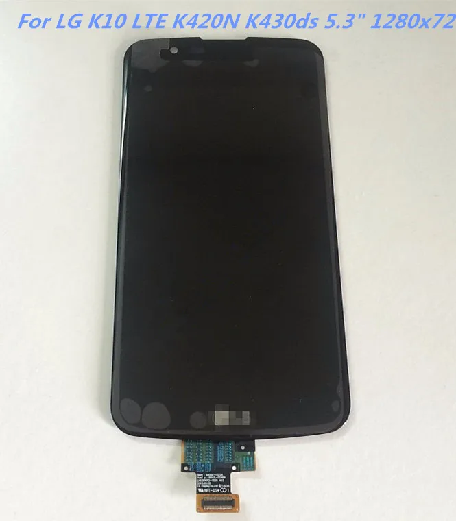 

New Mobile phone screen LCDs For LG K10 LTE K420N K430ds 5.3" 1280x720 LCD Display Touch Digitizer Screen Assembly Black White