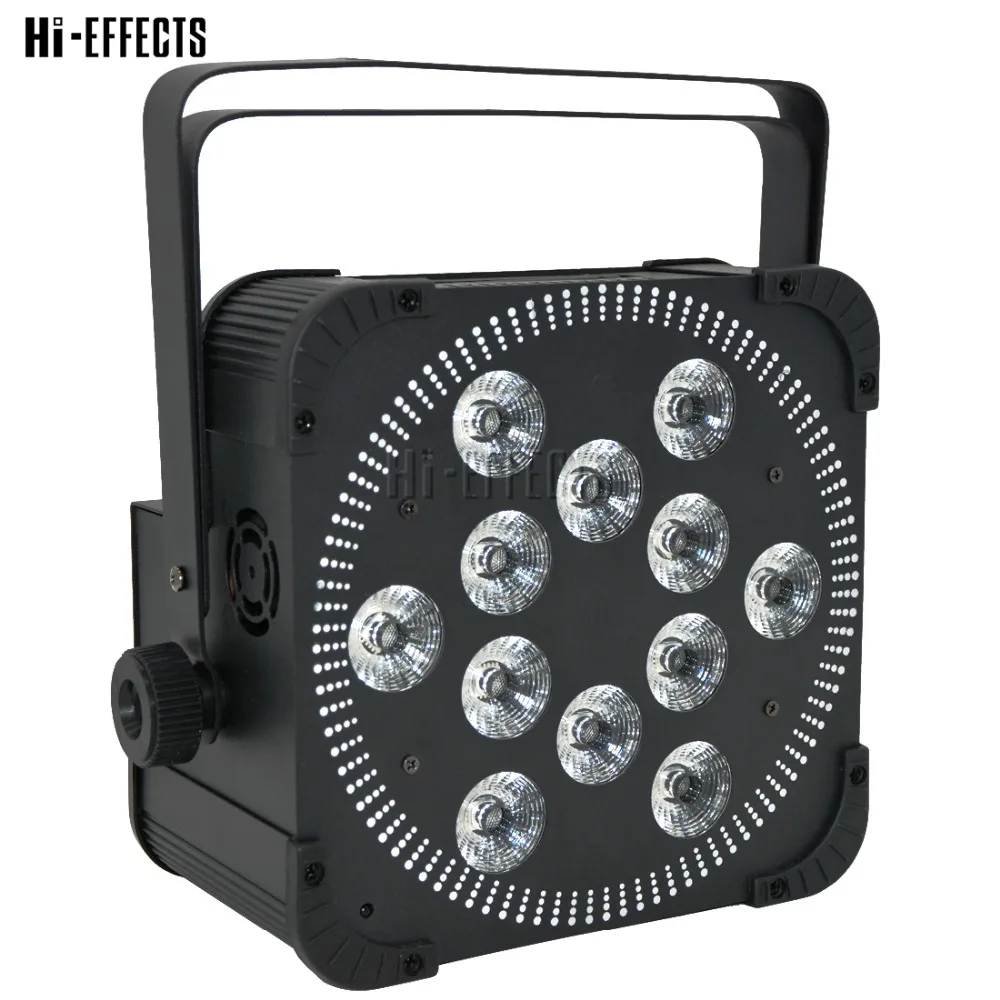 12 шт. * 18 Вт Батарея DMX par свет беспроводной Wifi led can RGBWA UV 6 в 1 с ИК пультом