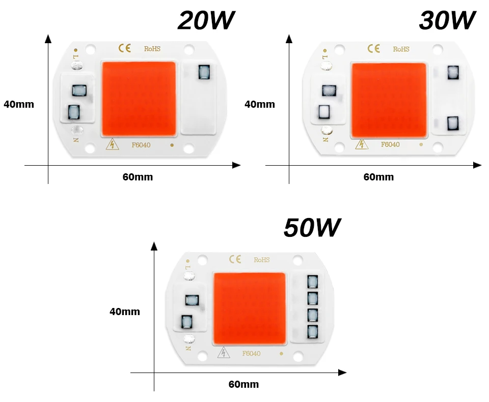 Светодиодный светильник COB для выращивания растений, полный спектр, AC 220 В, 20 Вт, 30 Вт, 50 Вт, травяная лампа для растений, светильник для выращивания растений в помещении, светильник для роста рассады