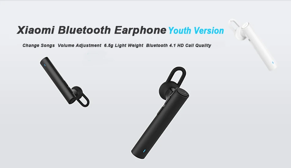 Xiao mi Bluetooth наушники Youth Edition 4,1 mi ni Беспроводная поршневая гарнитура в ухо гарнитура Громкая связь Whit встроенный mi