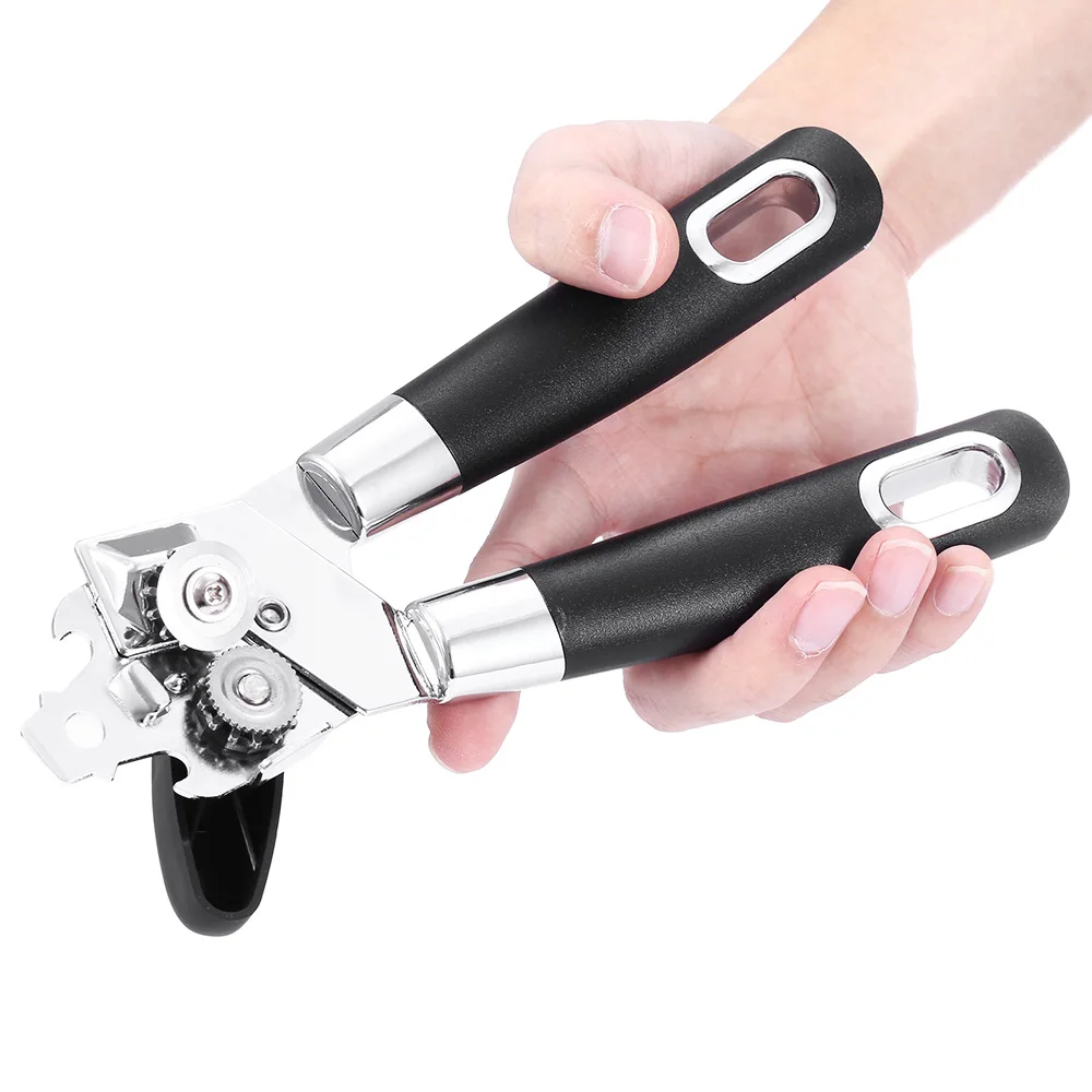 

Professional Manual Can Opener Stainless Steel Tin Can Opener Multifunctional Beer Bottel Grip Can Opener Kitchen Tool