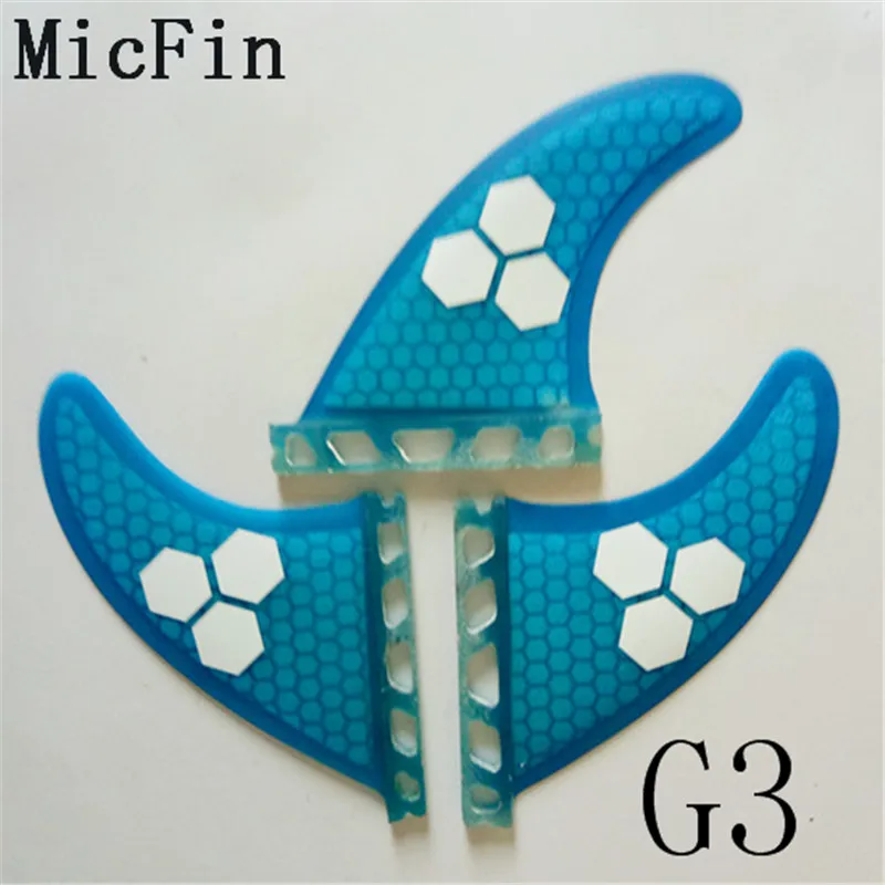 Micfin quillas surf вафельная fcs плавники стекловолокна досок для серфинга плавники три ребра размер M-G5
