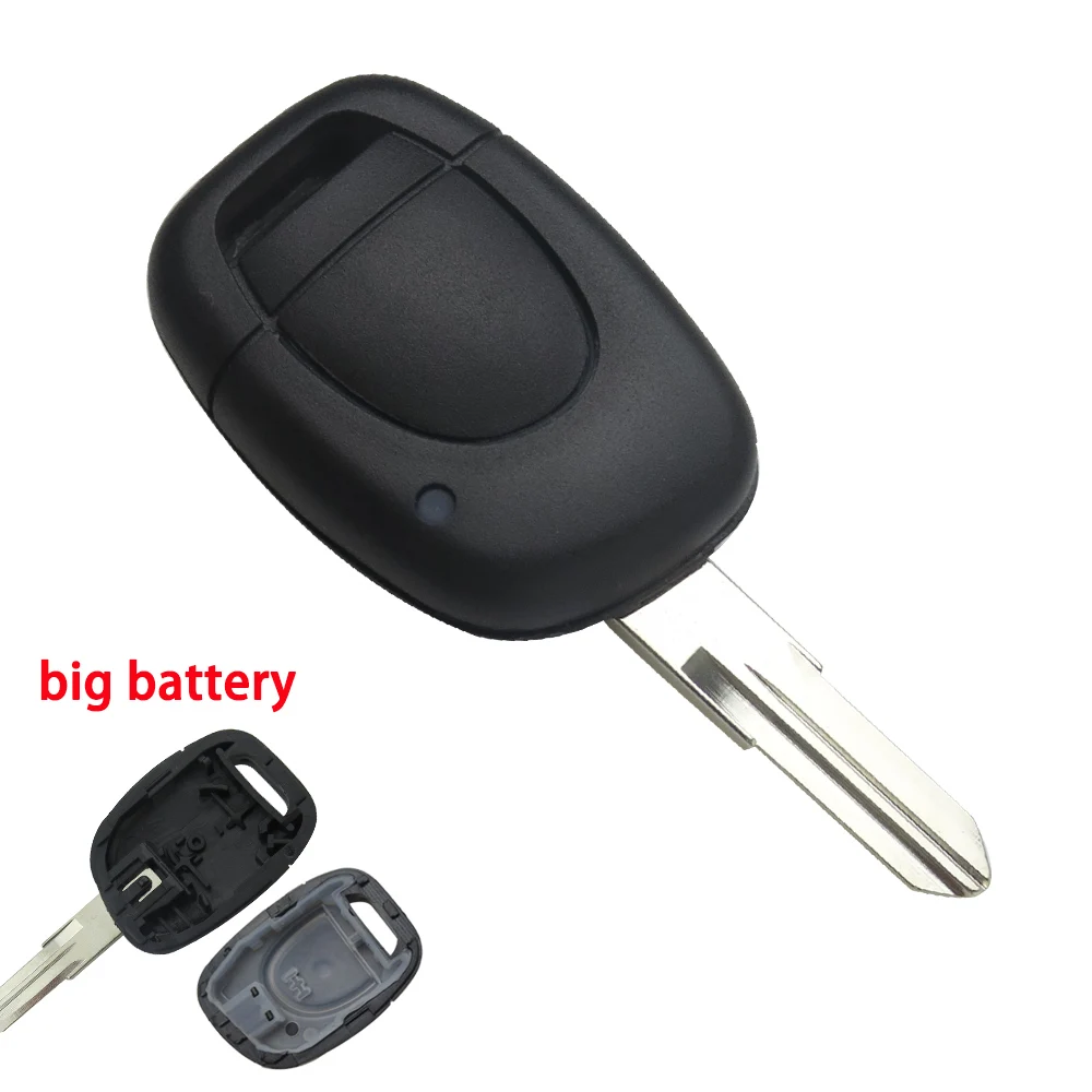 

OkeyTech New Stying 1 Button Car Key Fob Case Cover Shell Replacement For Renault Duster Twingo Kangoo Master Auto Accessories