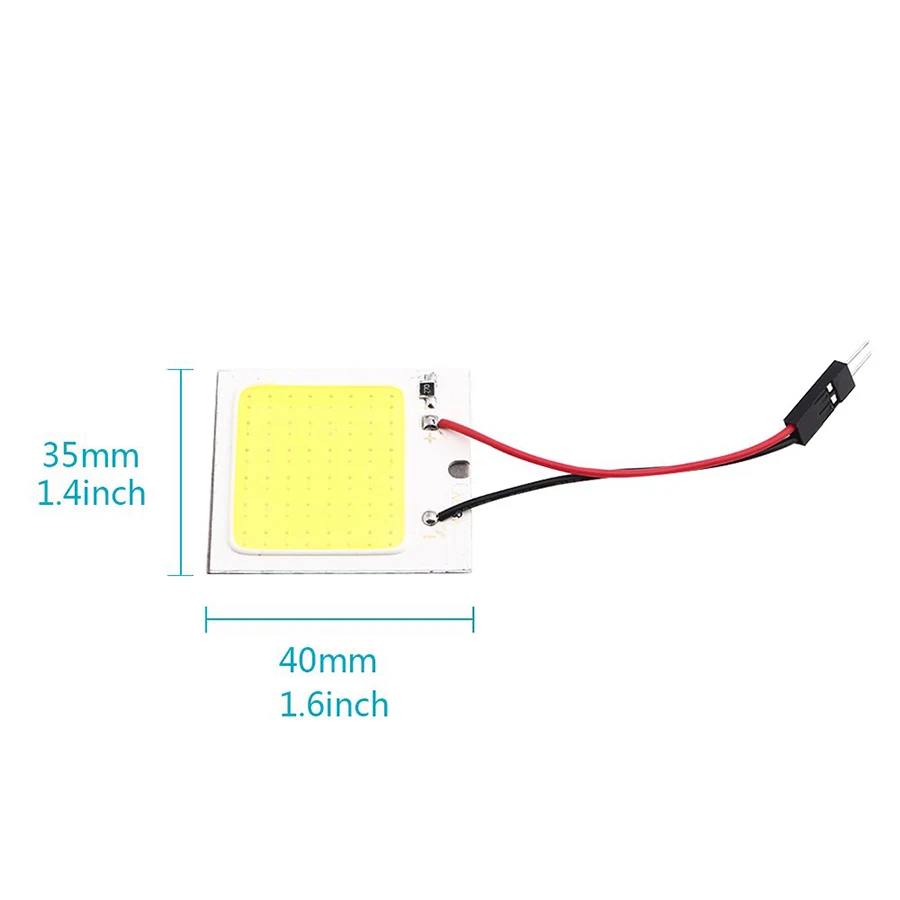 Супер яркий белый COB 16 24 36 48SMD светодиодный купол зеркальная лампа свет Панель салона чтениt дорожной карты Парковка лампа DC12V