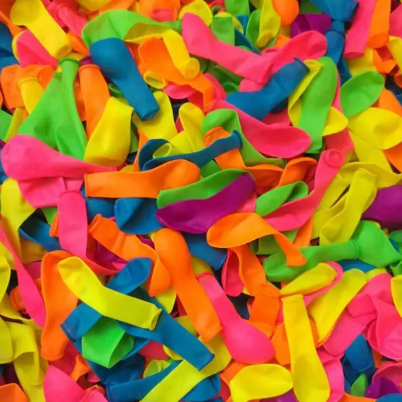 111 шт многоцветные латексные воздушные шары для наполнения водой, Детская летняя уличная пляжная игрушка, вечерние воздушные шары для наполнения, игрушки для взрослых и детей