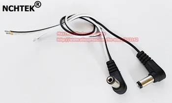 

NCHTEK DC Power Supply Right Angle Male cable 5.5x2.1 Plug, DC Pigtail Bend Cord For CCTV Surveillance/Free shipping/50PCS