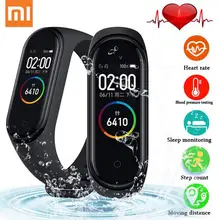 Глобальная версия Xiaomi mi Band 3 mi band 4 умный Браслет OLEDScreen PPG монитор сердечного ритма 5ATM водонепроницаемый фитнес-трекер