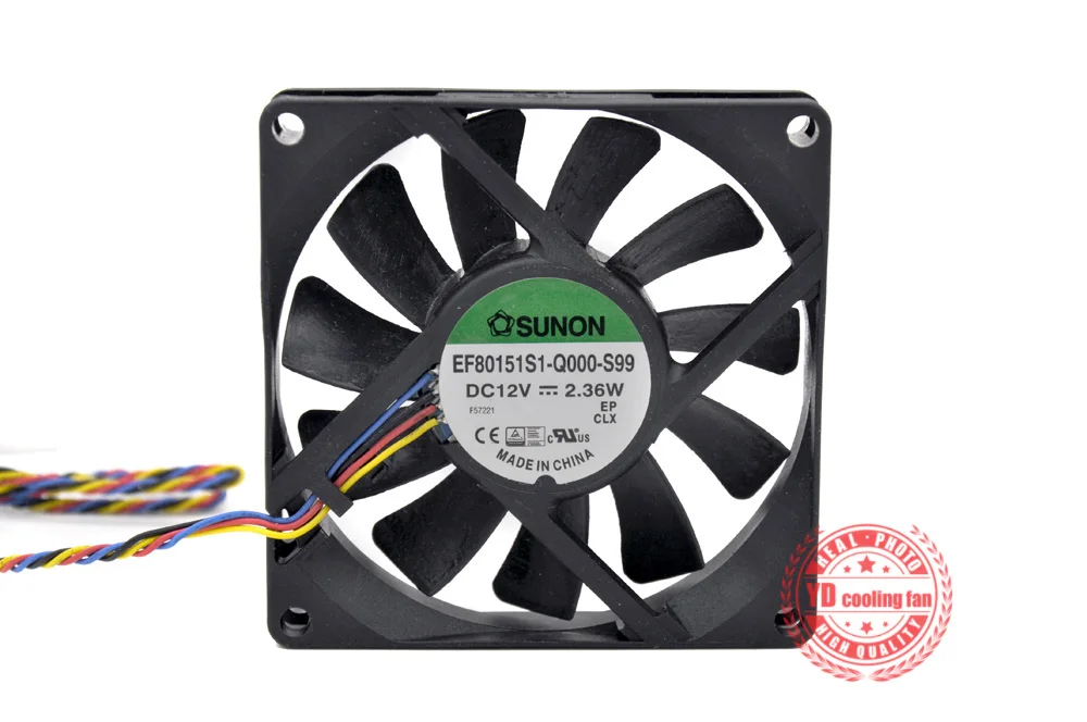 Новинка SUNON EF80151S1 Q000 S99 8015 12 В 8 см 4 контактный охлаждающий вентилятор PMW|cooling fan|cooling