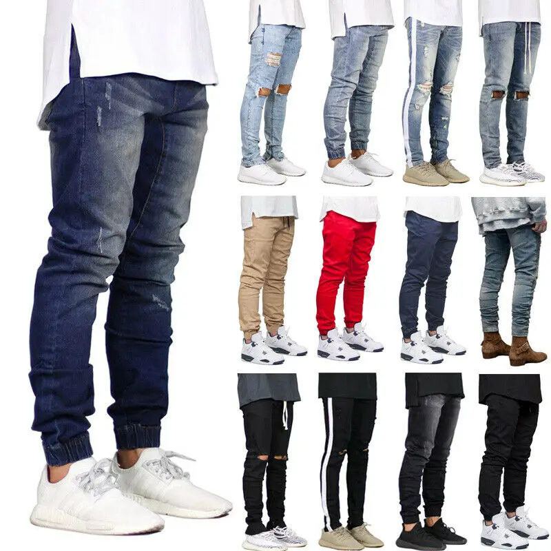 Men Skinny jeans Stretchy Pant Slim Fit Pant Long Trouser Denim Pant Casual Pant