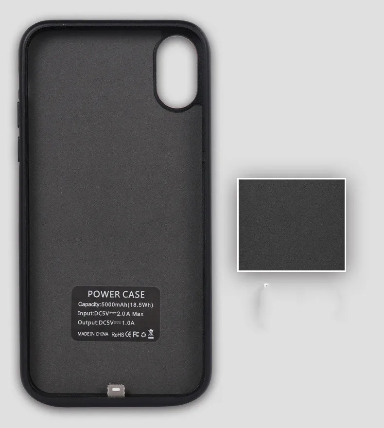 Противоударный чехол для iPhone Xs Max запасной внешний аккумулятор чехлы зарядки XR X XS
