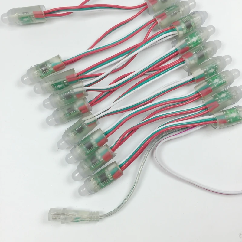1000 шт. 12 мм UCS1903 1903 IC полноцветный сменный ЖК-экран свет DC 5 в IP68 водонепроницаемый RGB цветной цифровой светодиодная точечная лампа
