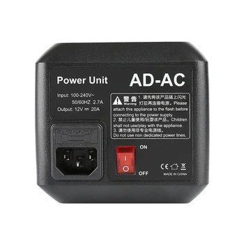 

Godox AD-AC Power Source AC Wall Adapter Cable for AD600B AD600BM AD600M AD600 SLB60W SLB60Y