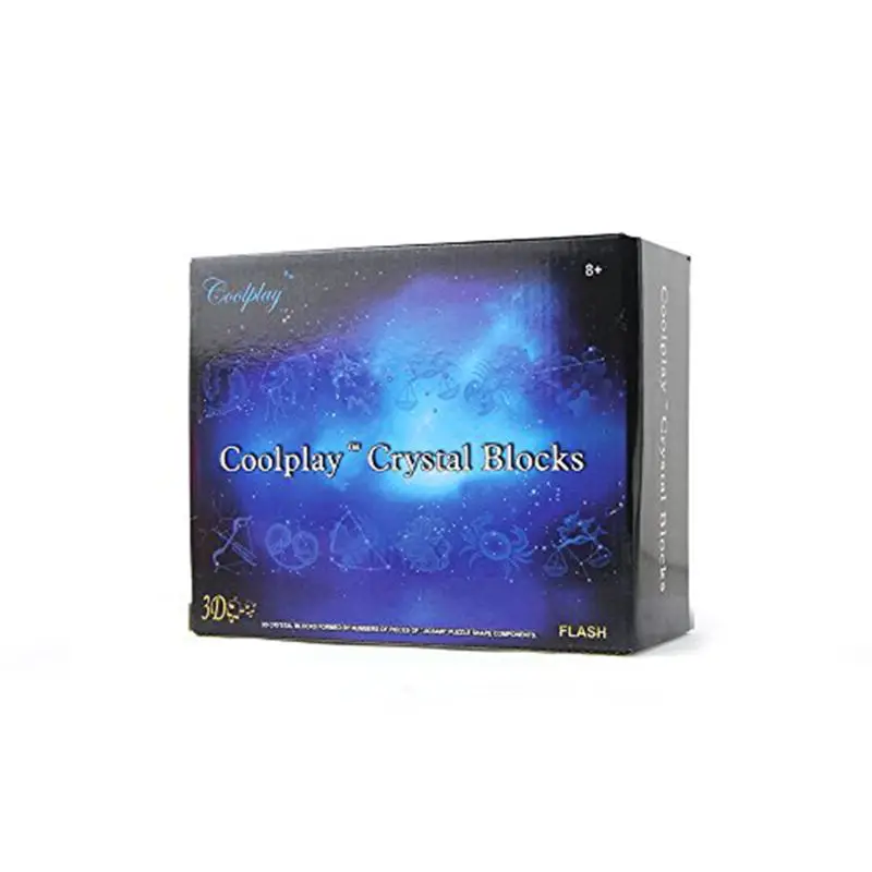 

3D Crystal Puzzle Gemini Constellation Model With LED Flashing Light Jigsaw Assembly DIY Children Birthday Gift