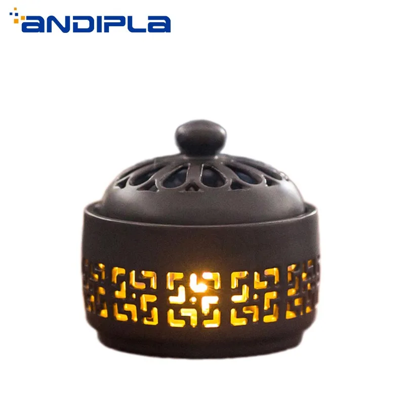 Vintage Ceramic Incense Burners Sandalwood Fragrant Burner Coil Incense