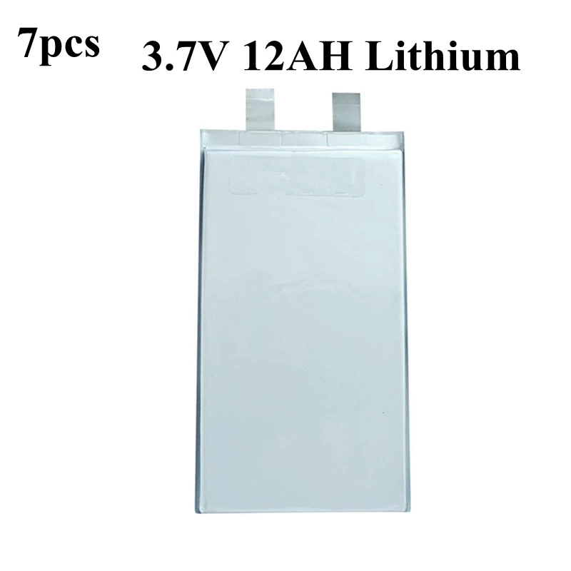 7 шт 3,7 v 12ah литий-полимерный аккумулятор для Diy 24v литий-ионный аккумулятор для хранения солнечной энергии Электрический велосипед