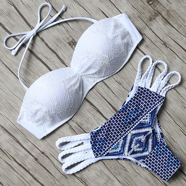 Buy thong swimsuit women sexy push up bikini