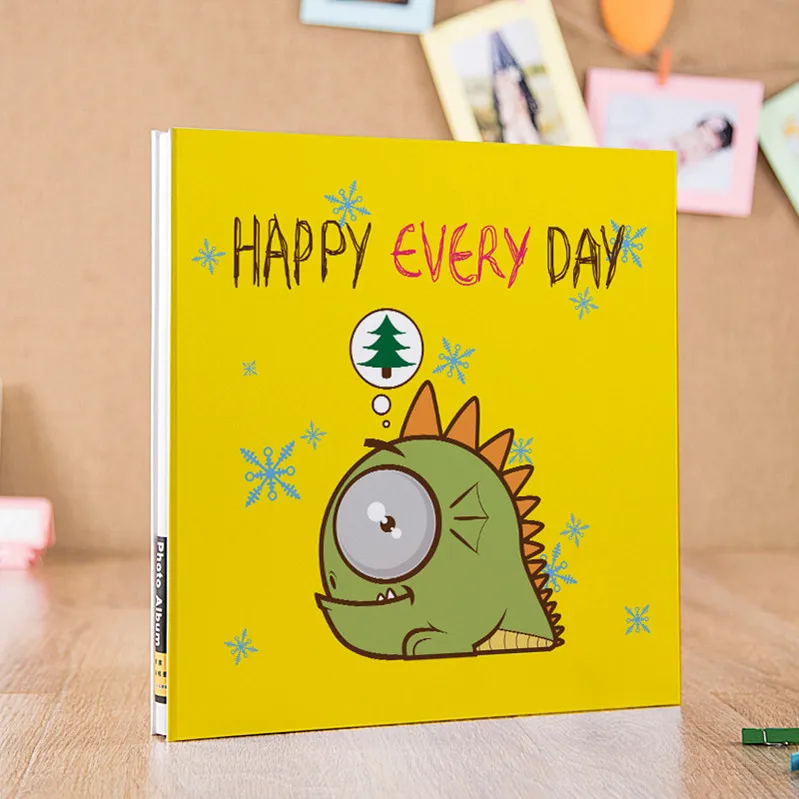 Happy Every Day 9,5 дюймовый детский фотоальбом Fotografico детский альбом для скрапбукинга Подарок на годовщину самоклеющиеся Фотоальбомы, 13 дюймов DIY наклейки фотоальбом - Цвет: Happy Every Day