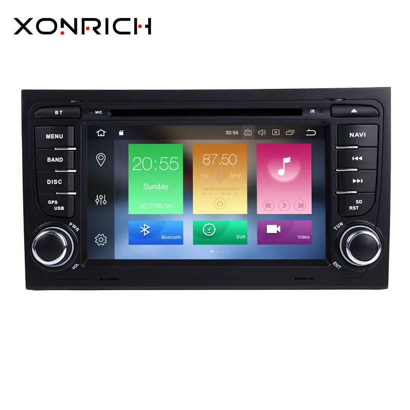 

Xonrich AutoRadio 2 Din Android 8.0 Car DVD Player for Audi A4 S4 B6 B7 RS4 8E 8H 8F B9 Seat Exeo 2002-2008 GPS Navigation Audio